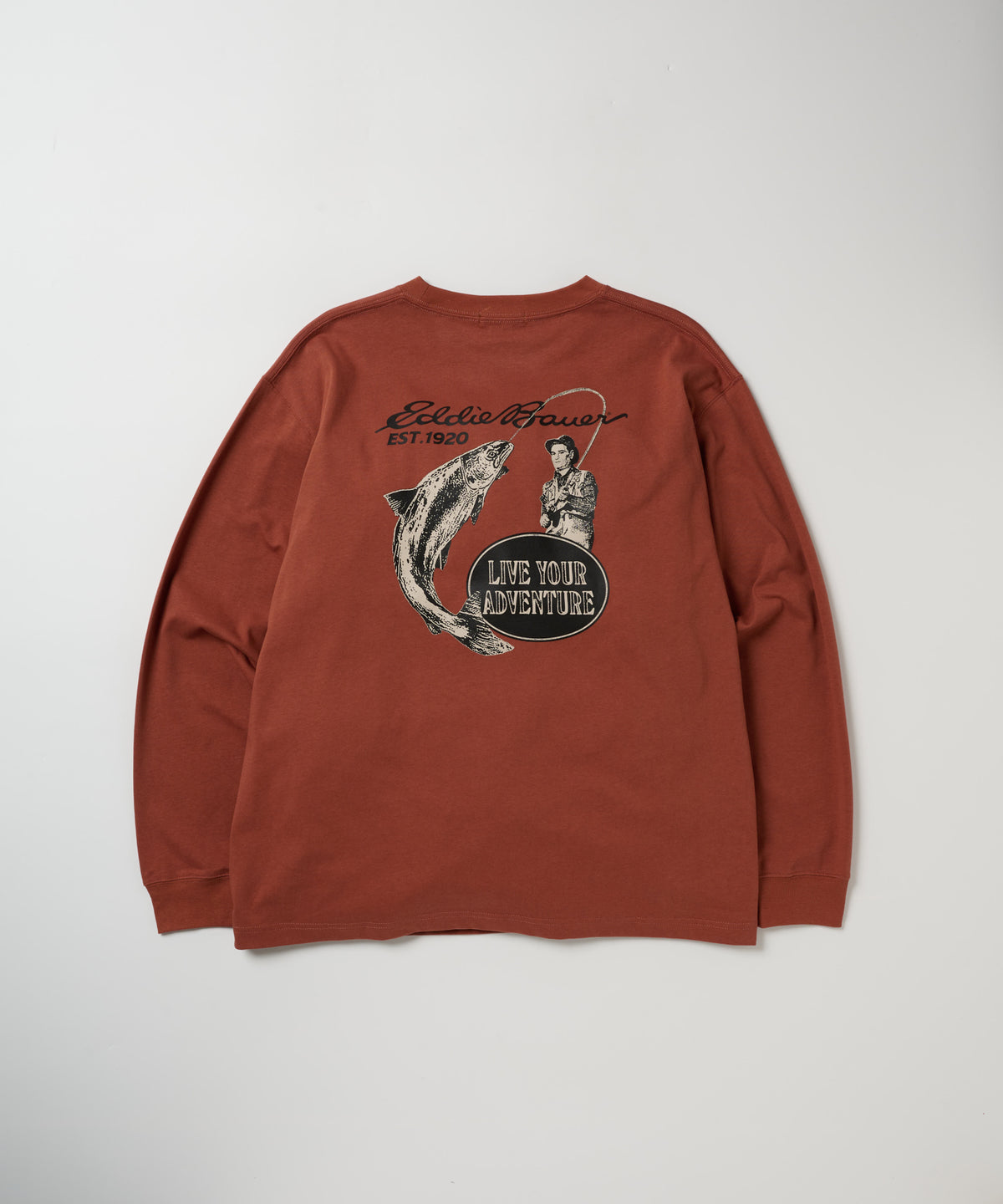 プリント長袖Tシャツ/PRINT L/S TEE