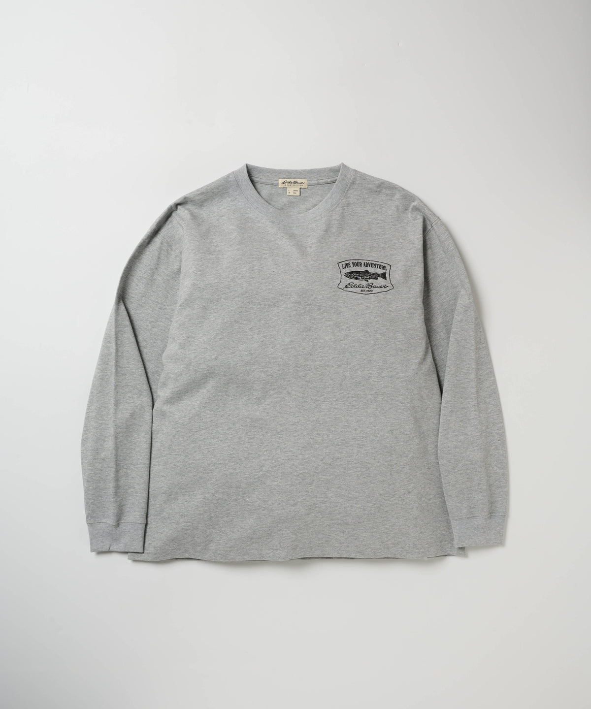 プリント長袖Tシャツ/PRINT L/S TEE