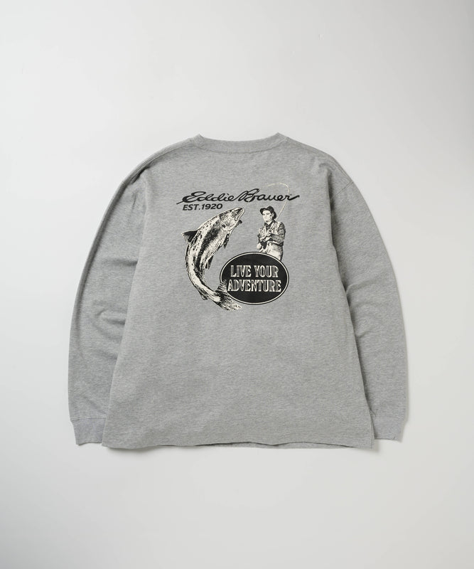 プリント長袖Tシャツ/PRINT L/S TEE