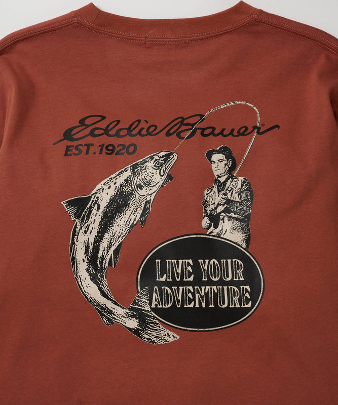 プリント長袖Tシャツ/PRINT L/S TEE