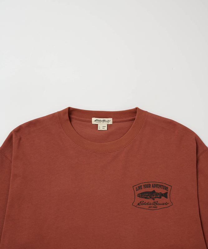 プリント長袖Tシャツ/PRINT L/S TEE
