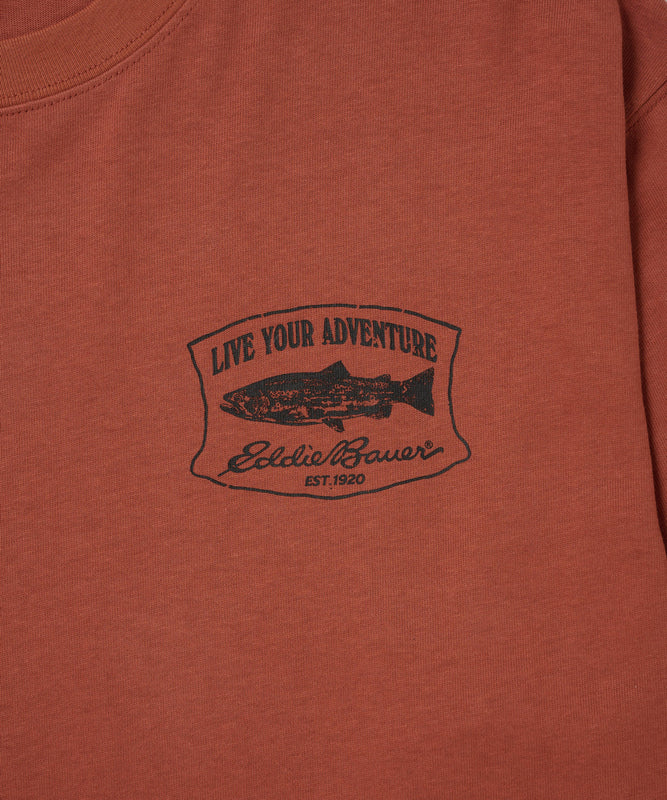 プリント長袖Tシャツ/PRINT L/S TEE