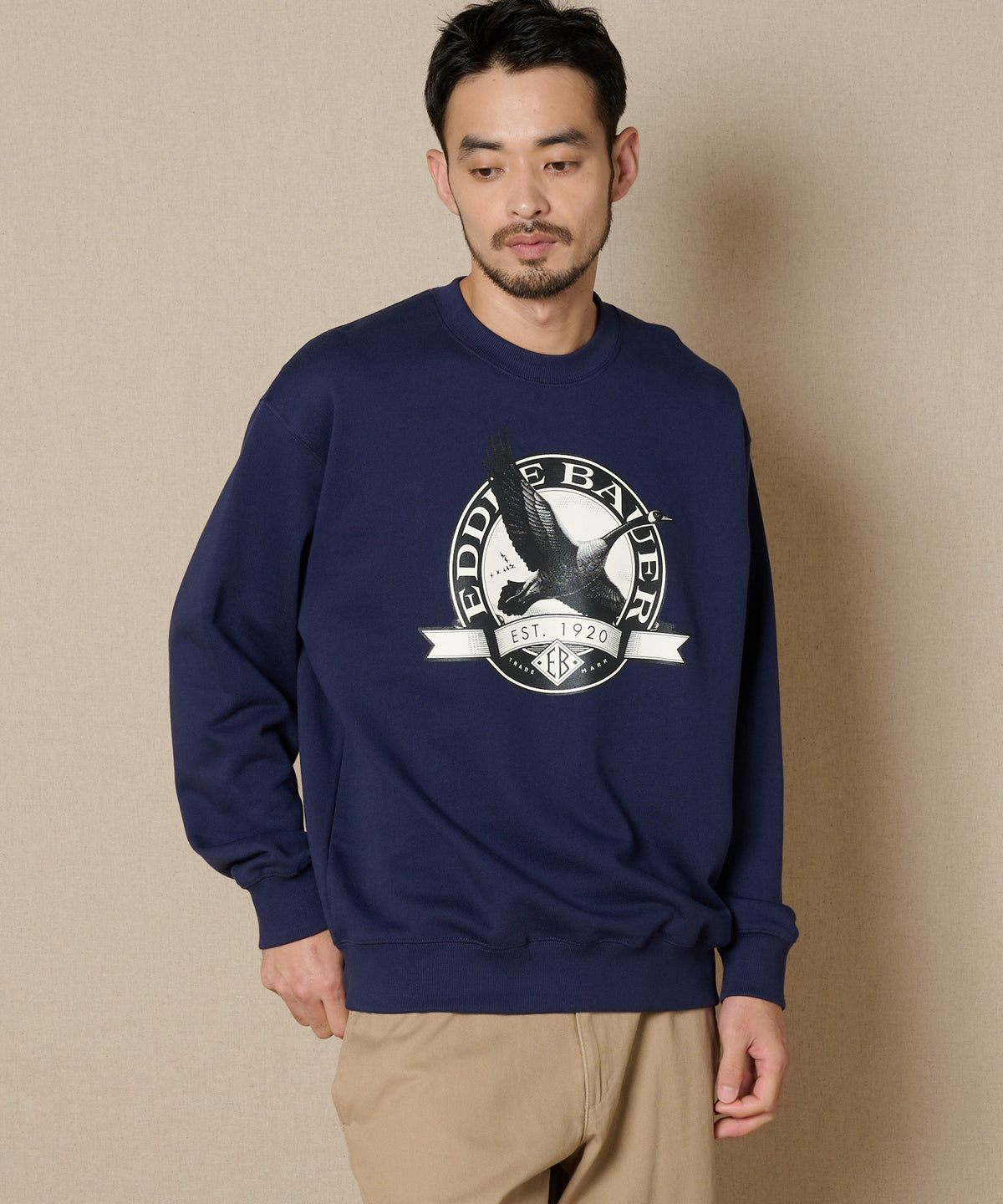 グースロゴ クルースウェット/GOOSE LOGO CREW SWEAT