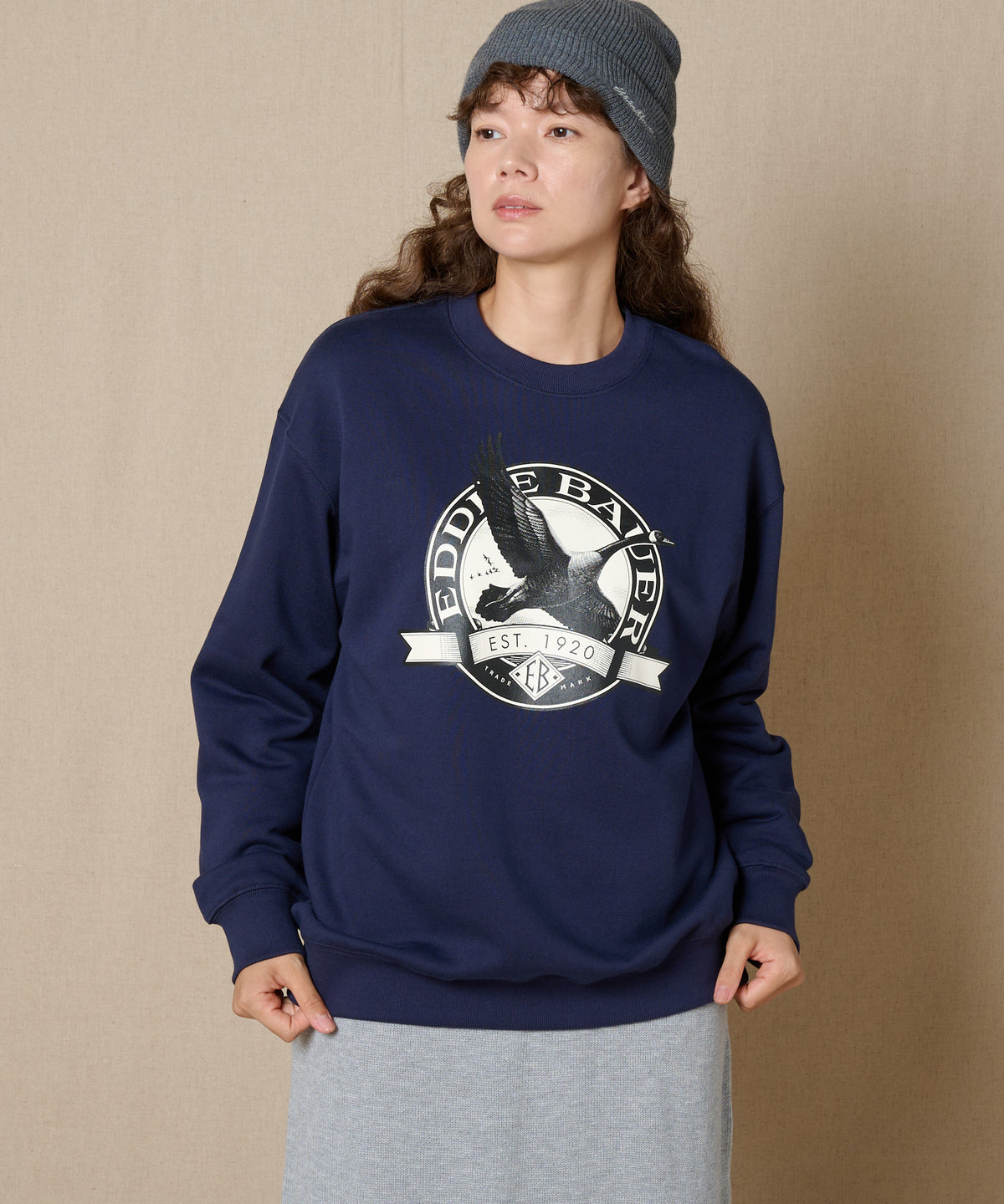 グースロゴ クルースウェット/GOOSE LOGO CREW SWEAT