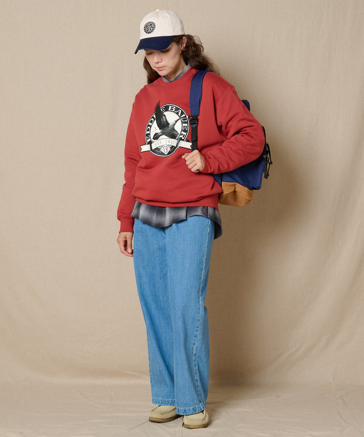 グースロゴ クルースウェット/GOOSE LOGO CREW SWEAT