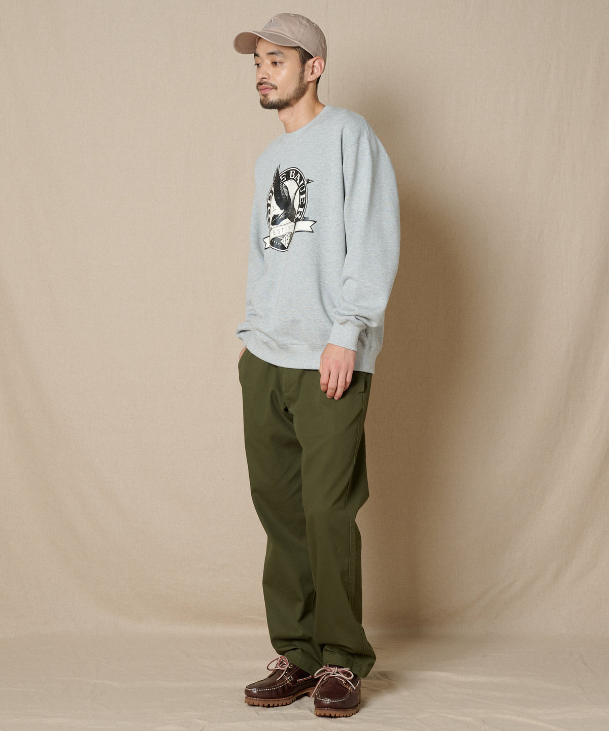 グースロゴ クルースウェット/GOOSE LOGO CREW SWEAT