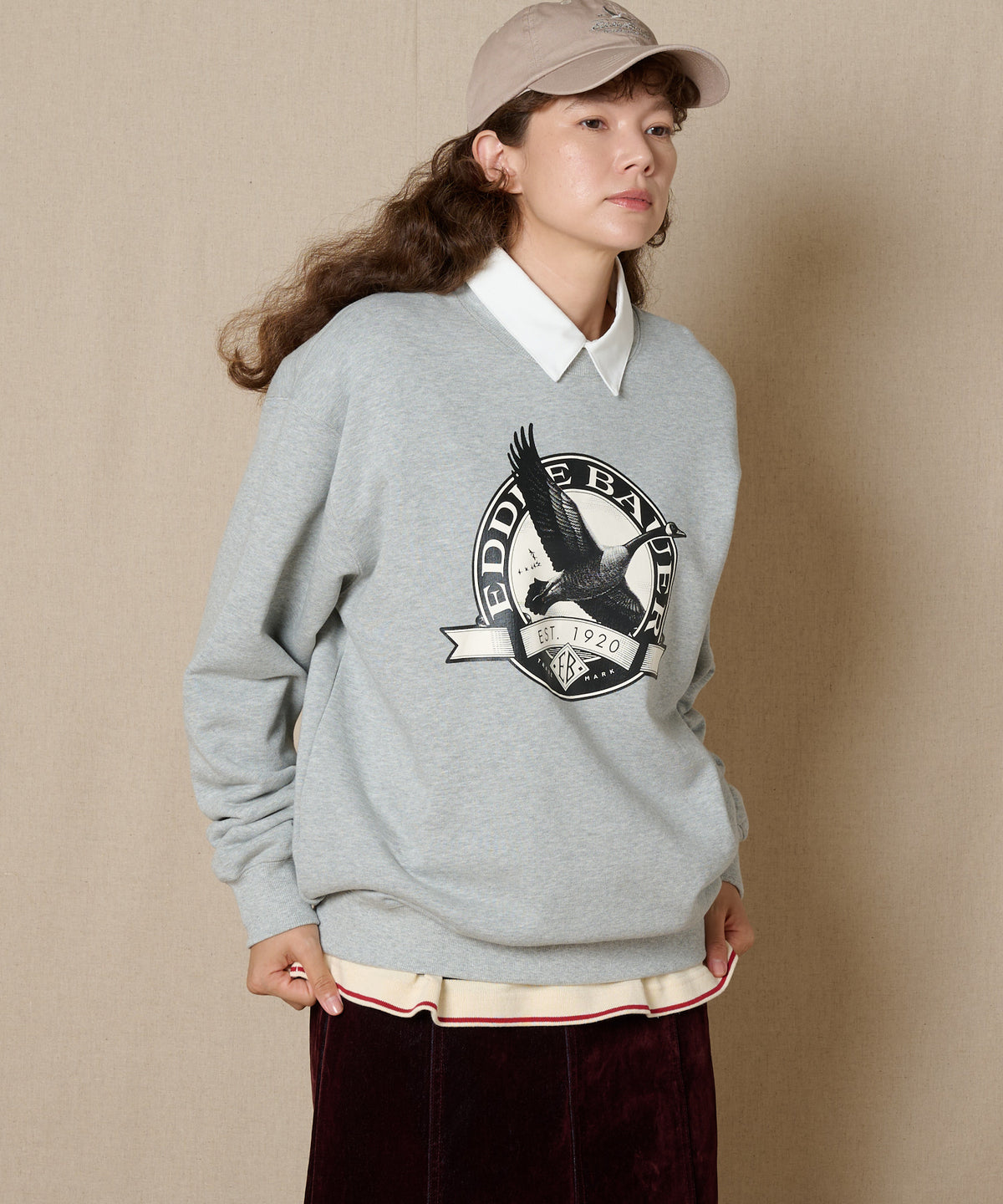 グースロゴ クルースウェット/GOOSE LOGO CREW SWEAT