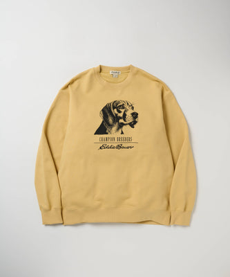 ドッグプリント クルースウェット/DOG PRINT CREW SWEAT