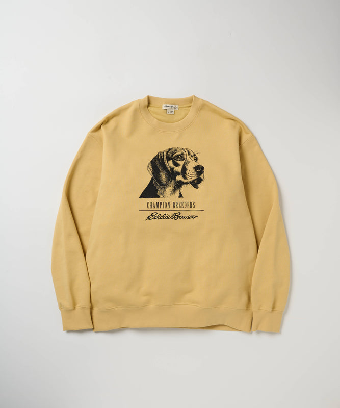 ドッグプリント クルースウェット/DOG PRINT CREW SWEAT