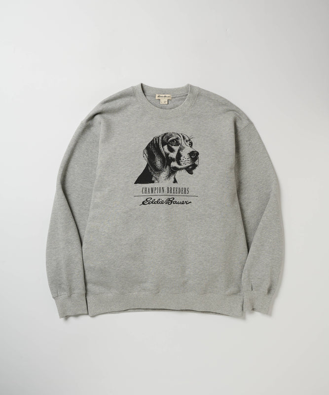 ドッグプリント クルースウェット/DOG PRINT CREW SWEAT
