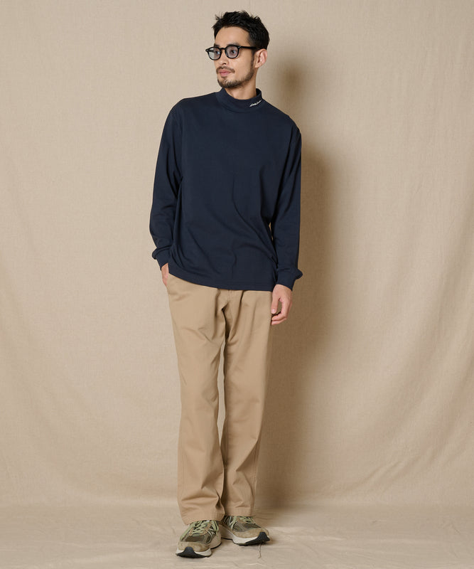 【通常配送】モックネック長袖Tシャツ/MOCK NECK LS TEE