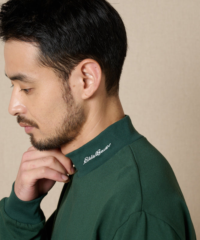【通常配送】モックネック長袖Tシャツ/MOCK NECK LS TEE