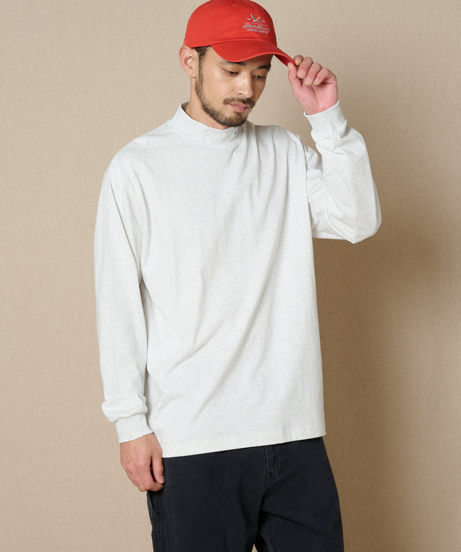 【通常配送】モックネック長袖Tシャツ/MOCK NECK LS TEE