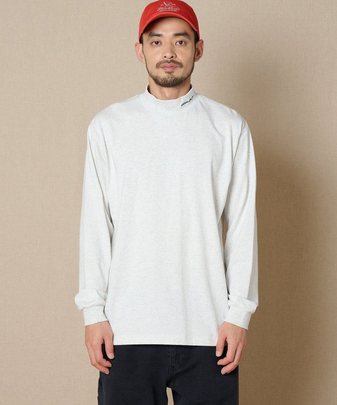 【通常配送】モックネック長袖Tシャツ/MOCK NECK LS TEE