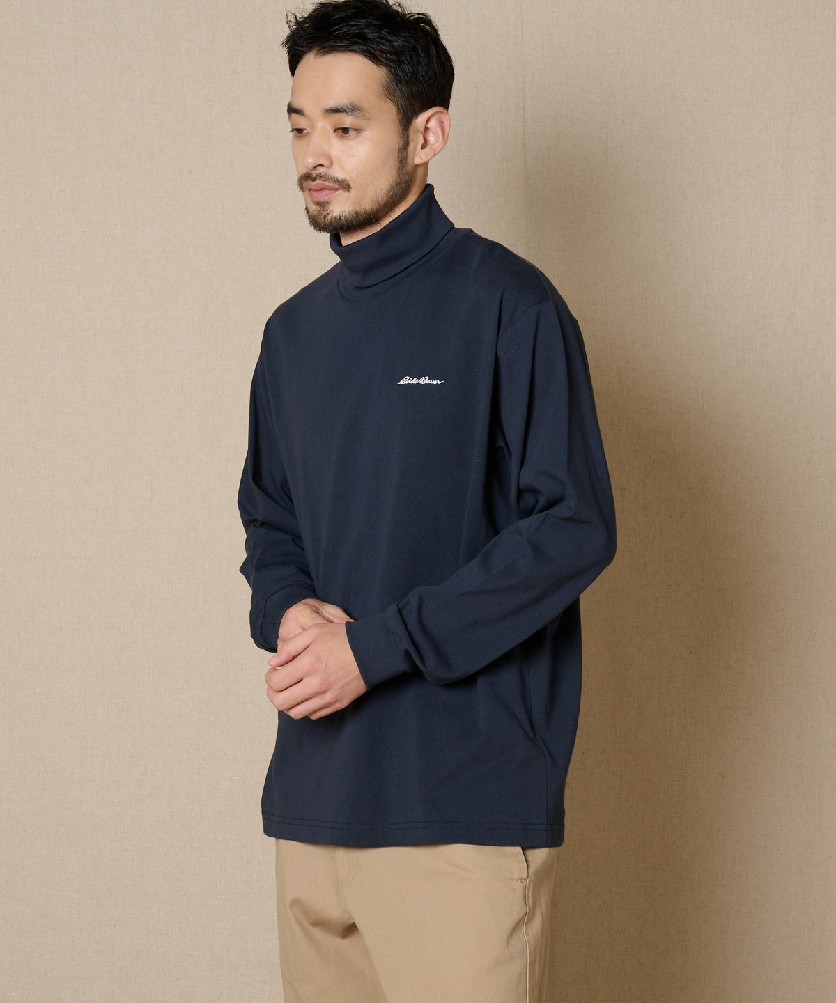 【通常配送】タートルネック長袖Tシャツ/TURTLE NECK LS TEE