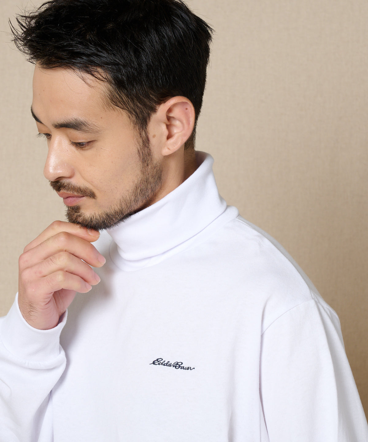 【通常配送】タートルネック長袖Tシャツ/TURTLE NECK LS TEE