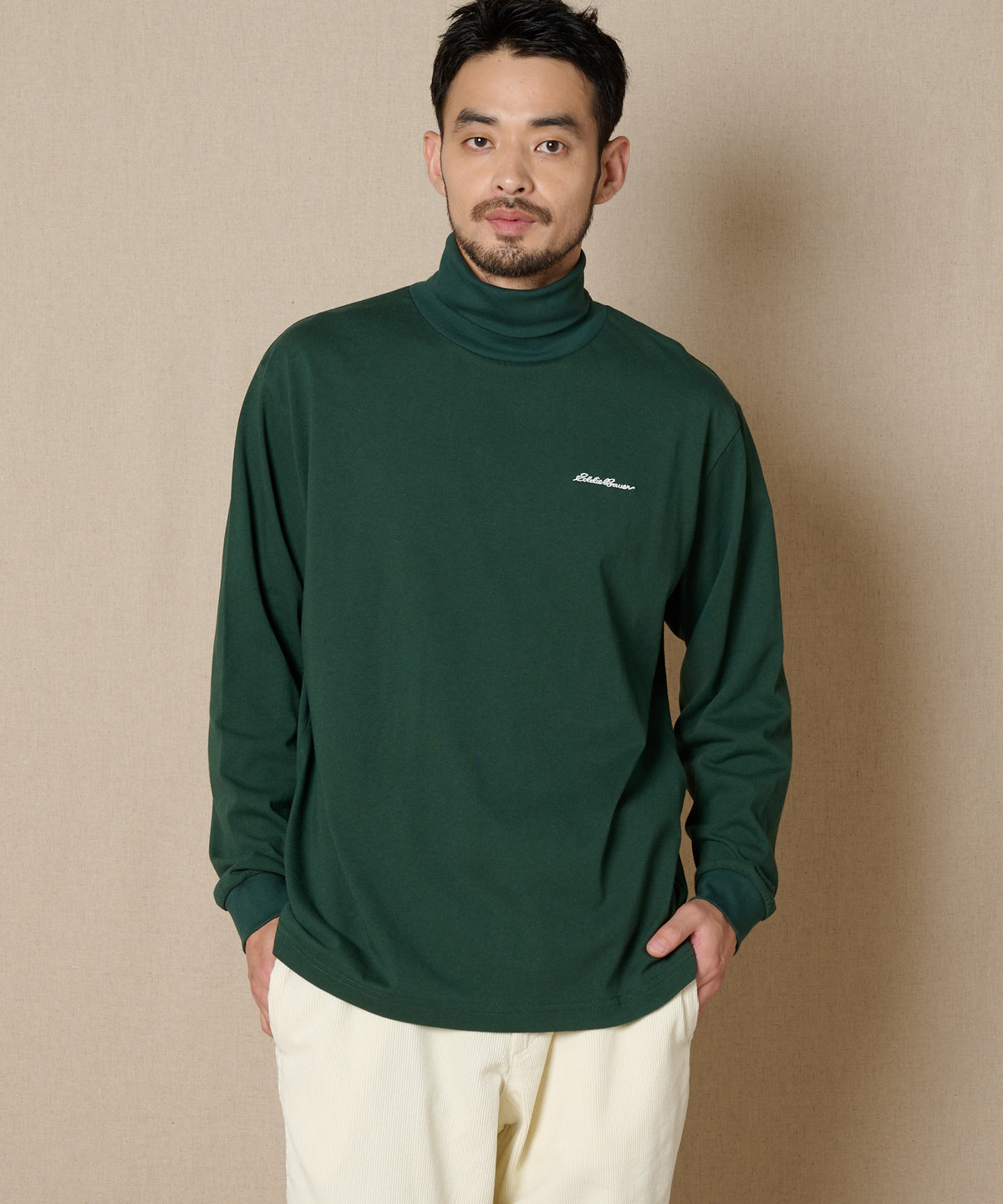 【通常配送】タートルネック長袖Tシャツ/TURTLE NECK LS TEE