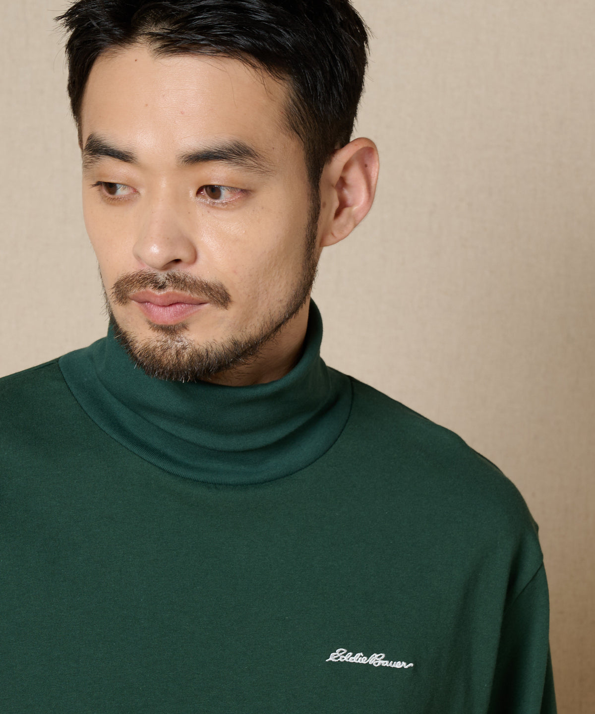 【通常配送】タートルネック長袖Tシャツ/TURTLE NECK LS TEE