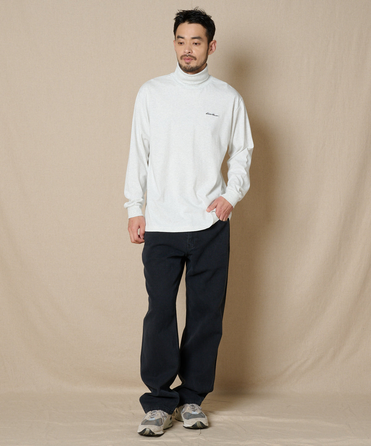 【通常配送】タートルネック長袖Tシャツ/TURTLE NECK LS TEE