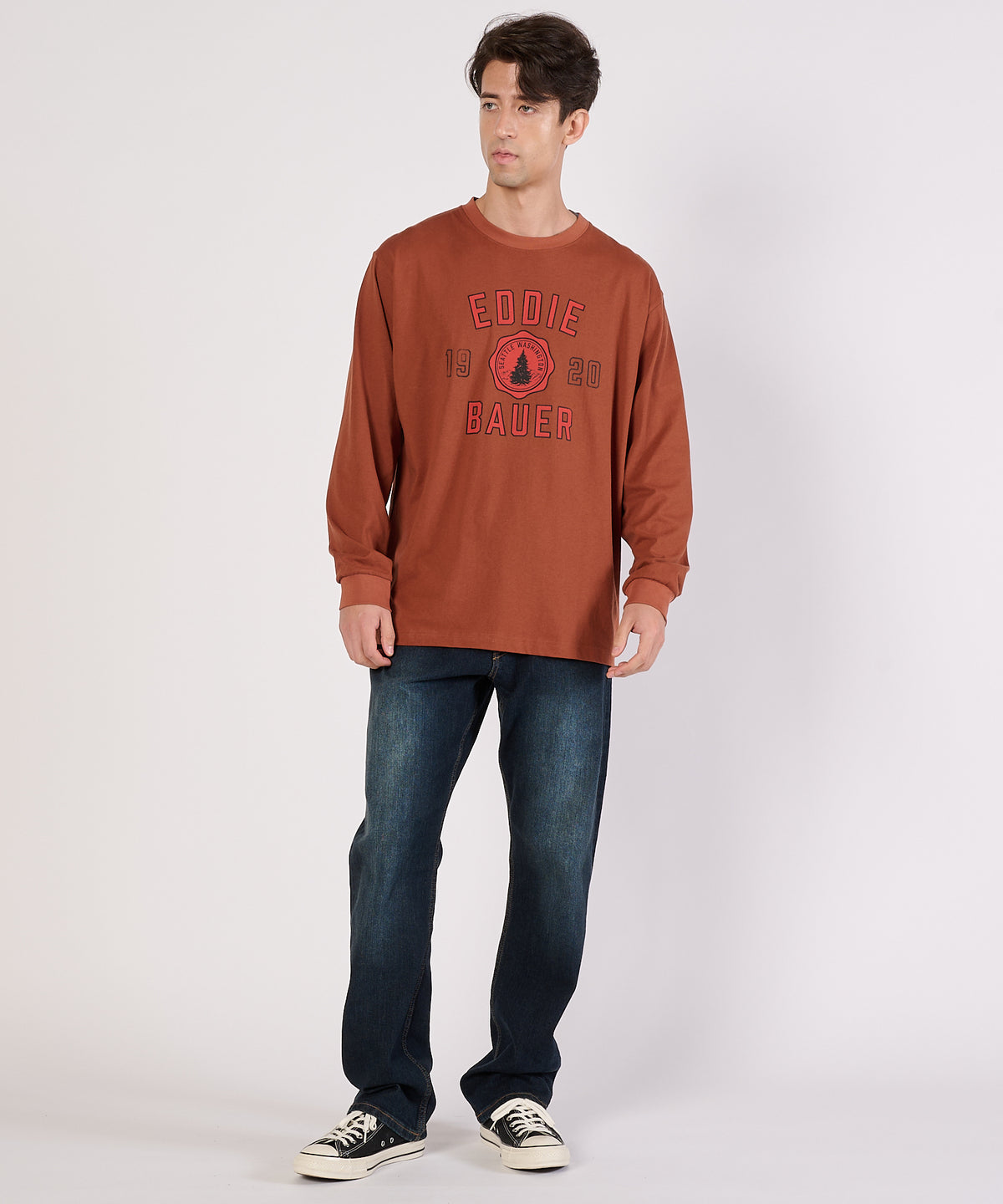 グラフィック長袖Tシャツ/GRAPHIC LS TEE