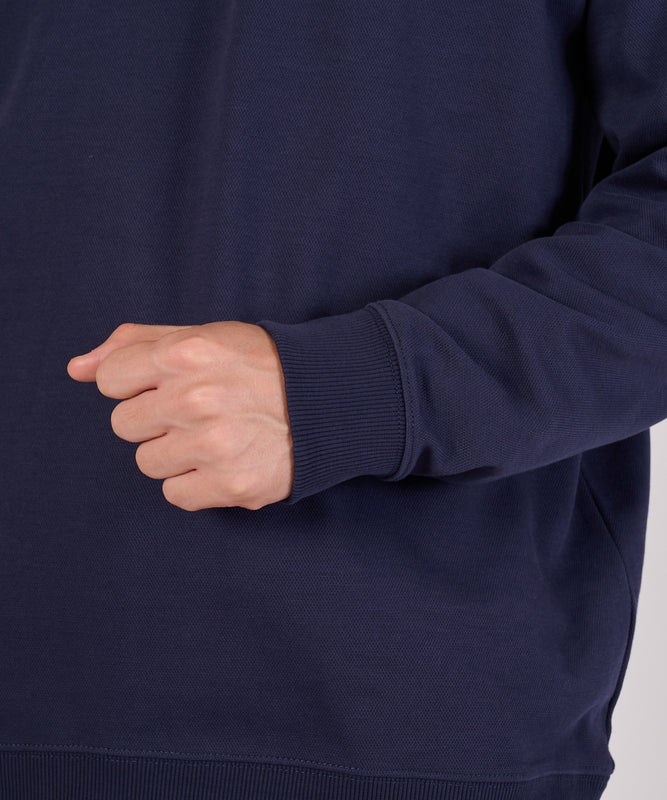 【通常配送】ダブルフェイスカノコハーフジップモック/W-PIQUE HALF ZIP MOCK