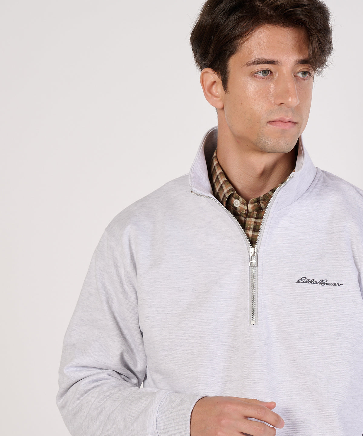【通常配送】ダブルフェイスカノコハーフジップモック/W-PIQUE HALF ZIP MOCK