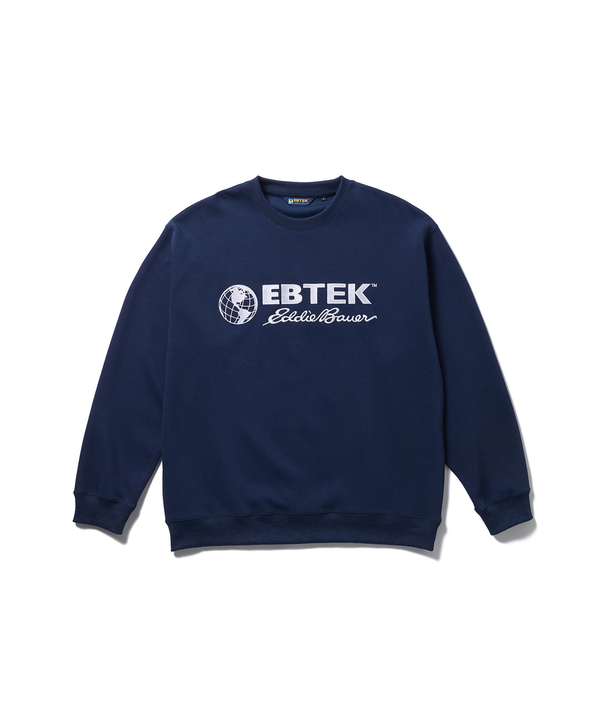 ロゴ刺繍テックジャージークルー/EBTEK LOGO EMB TECH JERSEY CREW