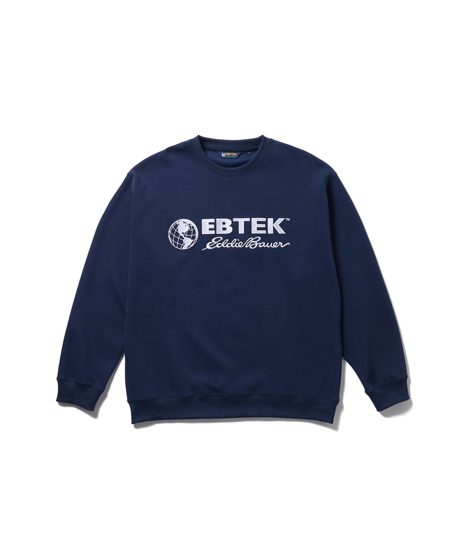 ロゴ刺繍テックジャージークルー/EBTEK LOGO EMB TECH JERSEY CREW
