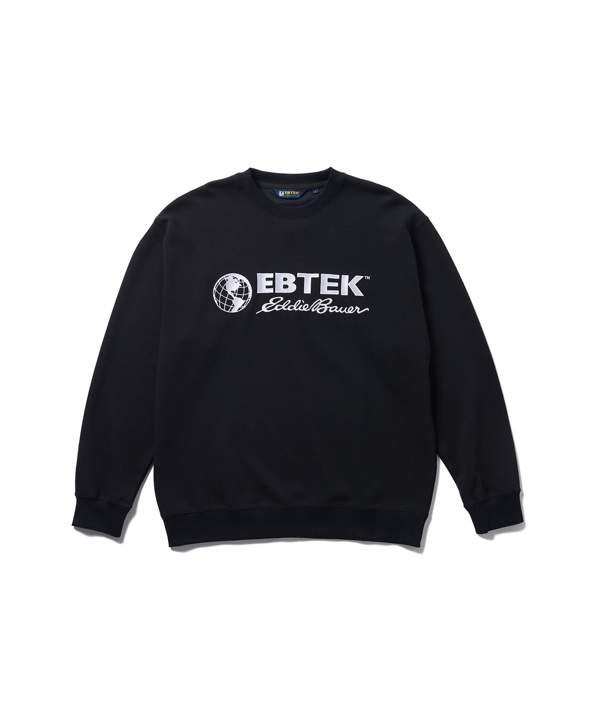 ロゴ刺繍テックジャージークルー/EBTEK LOGO EMB TECH JERSEY CREW