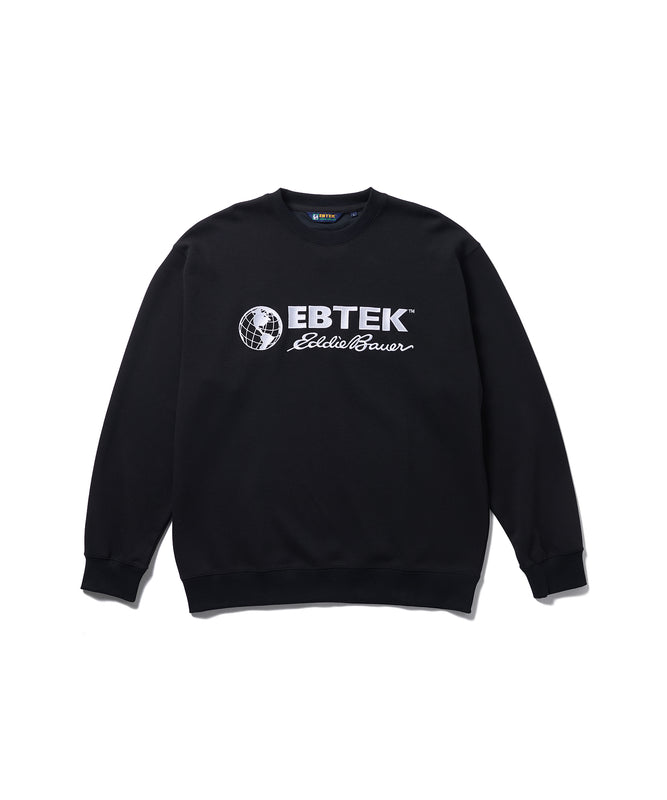 ロゴ刺繍テックジャージークルー/EBTEK LOGO EMB TECH JERSEY CREW