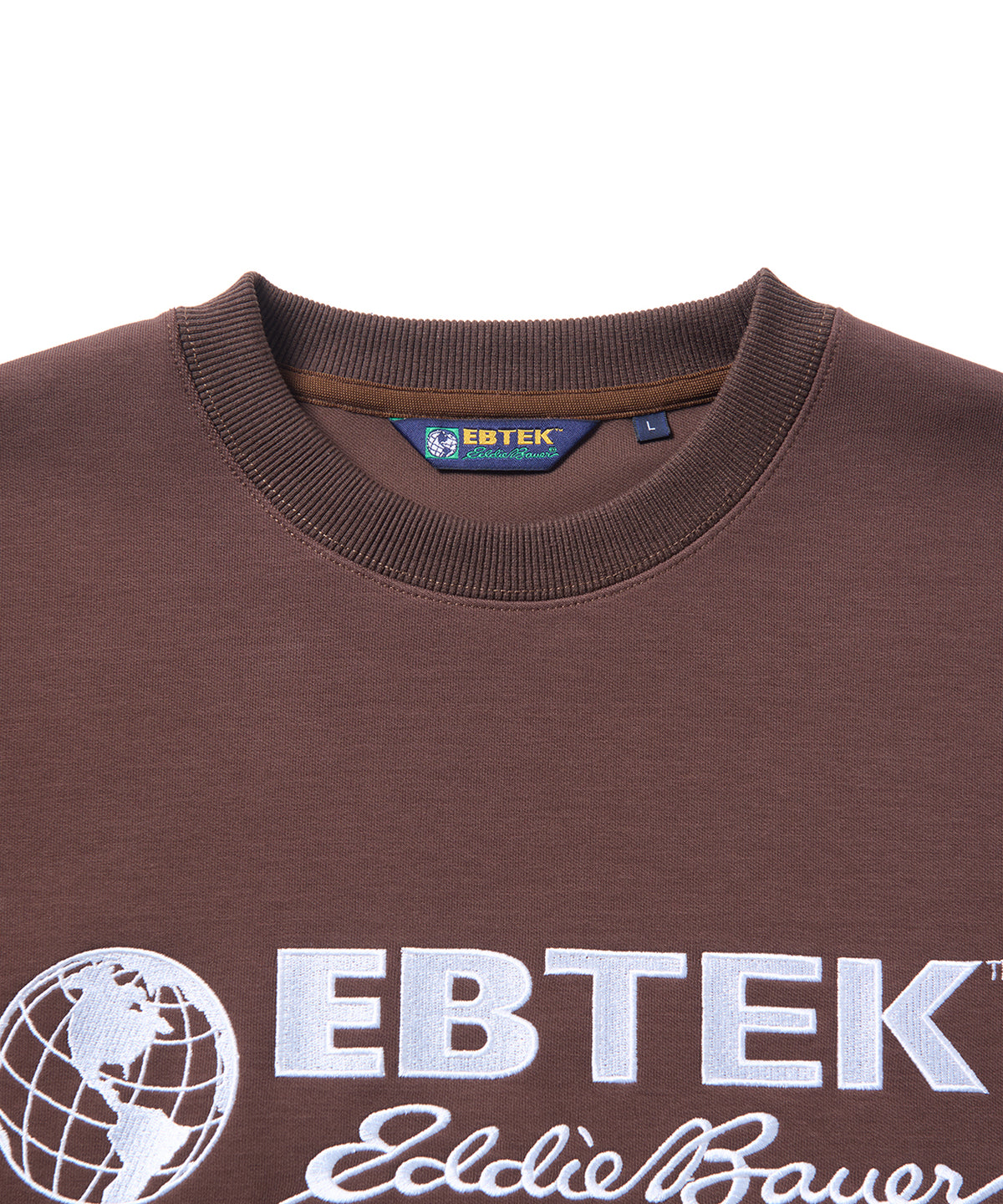 ロゴ刺繍テックジャージークルー/EBTEK LOGO EMB TECH JERSEY CREW
