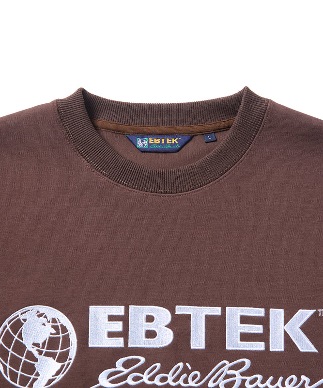 ロゴ刺繍テックジャージークルー/EBTEK LOGO EMB TECH JERSEY CREW