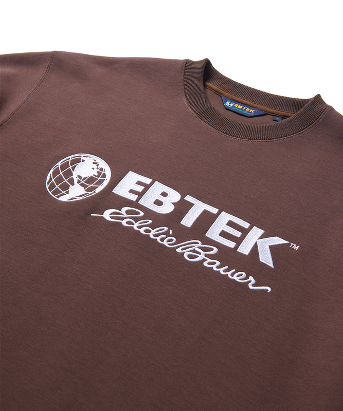 ロゴ刺繍テックジャージークルー/EBTEK LOGO EMB TECH JERSEY CREW