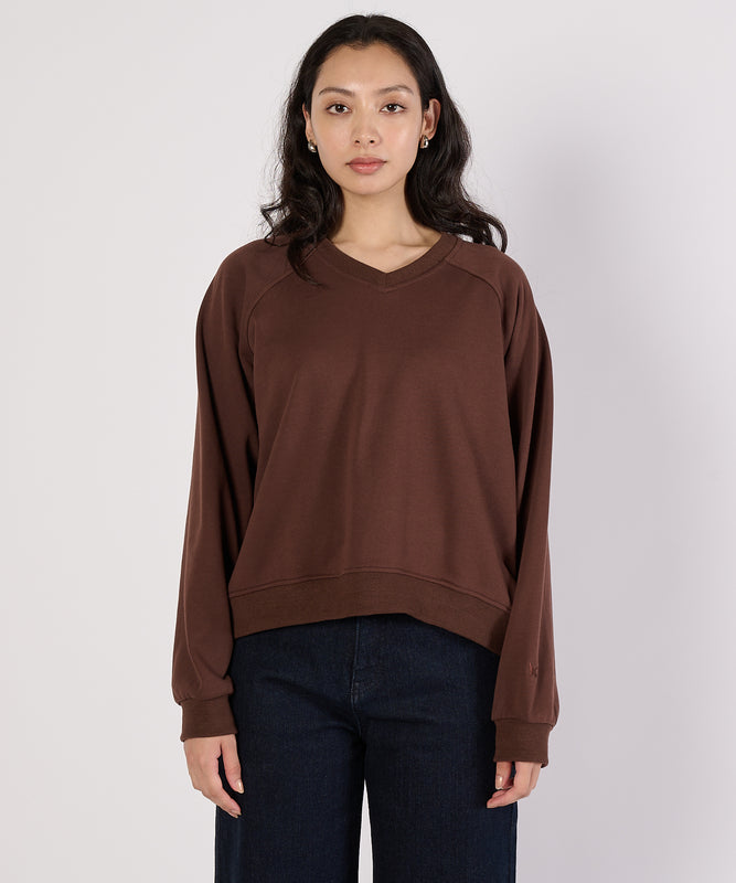 リラックスフィット長袖Vネックプルオーバー/RELAX FIT LS V-NECK PULLOVER