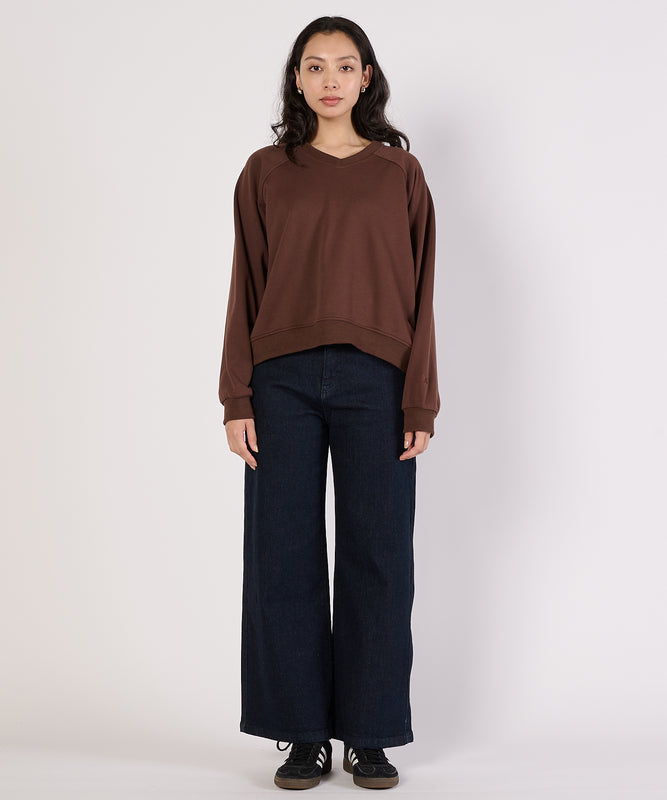 リラックスフィット長袖Vネックプルオーバー/RELAX FIT LS V-NECK PULLOVER