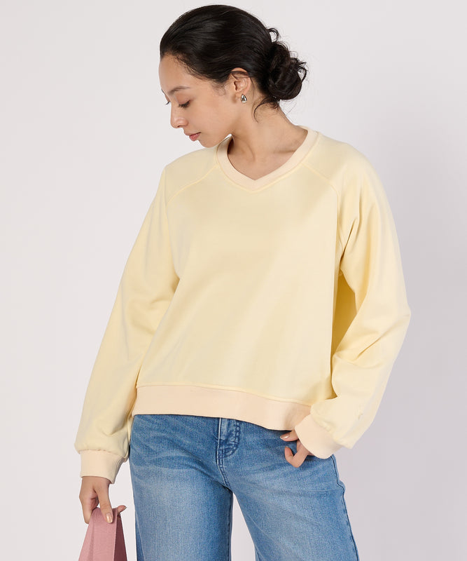 リラックスフィット長袖Vネックプルオーバー/RELAX FIT LS V-NECK PULLOVER