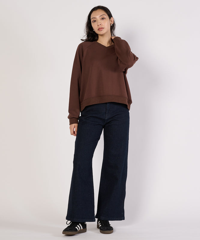 リラックスフィット長袖Vネックプルオーバー/RELAX FIT LS V-NECK PULLOVER