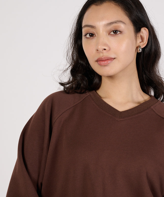 リラックスフィット長袖Vネックプルオーバー/RELAX FIT LS V-NECK PULLOVER