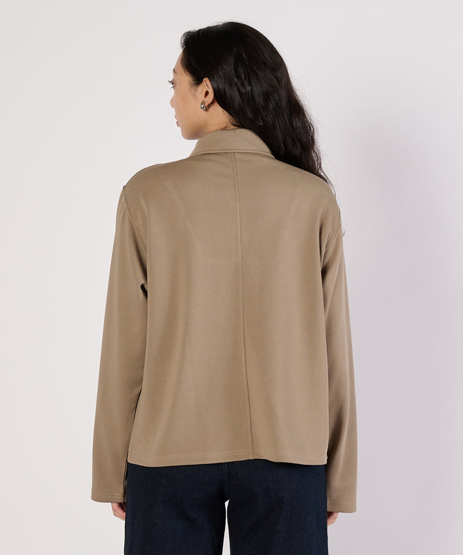 リラックスジョニーカラートップス/RELAX JOHNNY COLLAR TOP
