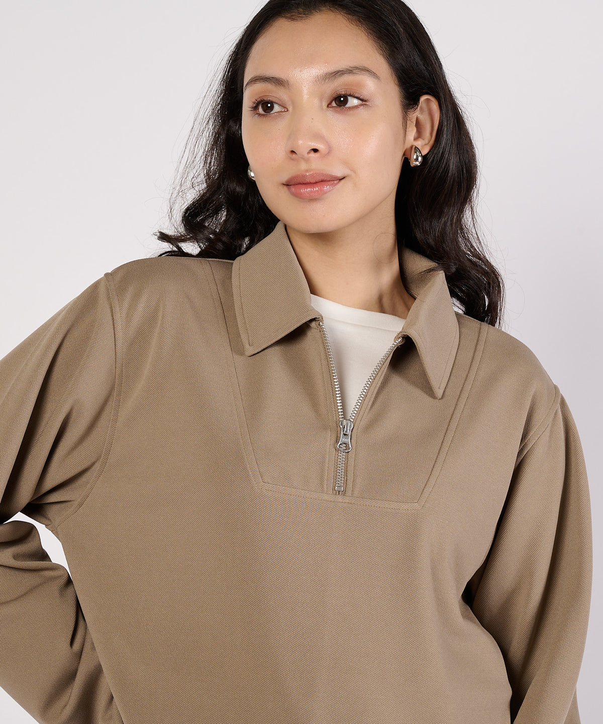 リラックスジョニーカラートップス/RELAX JOHNNY COLLAR TOP