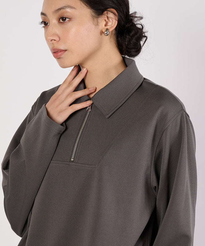 リラックスジョニーカラートップス/RELAX JOHNNY COLLAR TOP