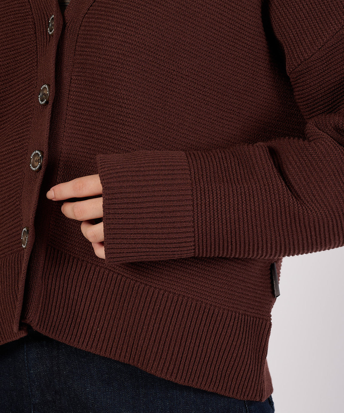 【通常配送】ガーターVネックカーディガン/GARTER V NECK CARDIGAN