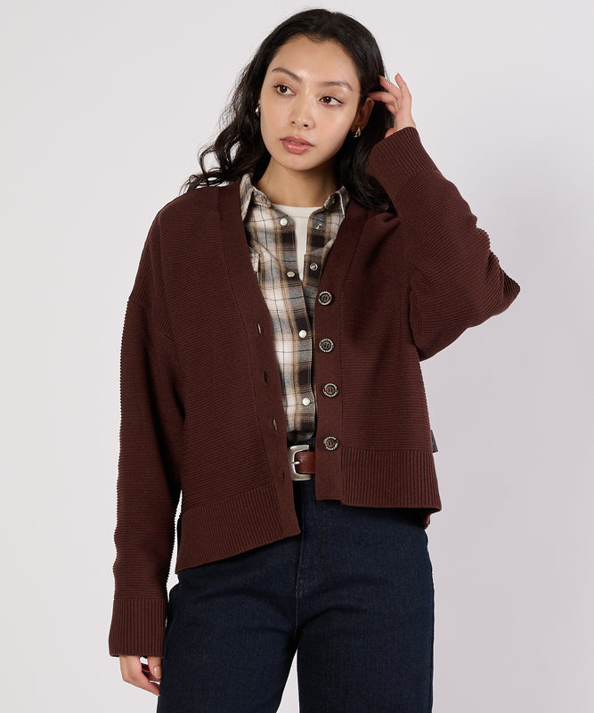 【通常配送】ガーターVネックカーディガン/GARTER V NECK CARDIGAN