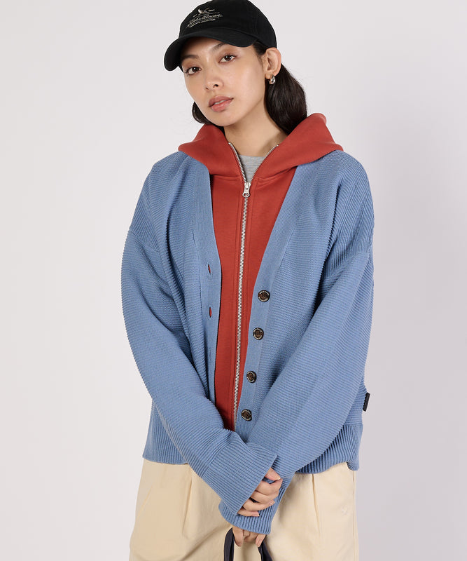 【通常配送】ガーターVネックカーディガン/GARTER V NECK CARDIGAN