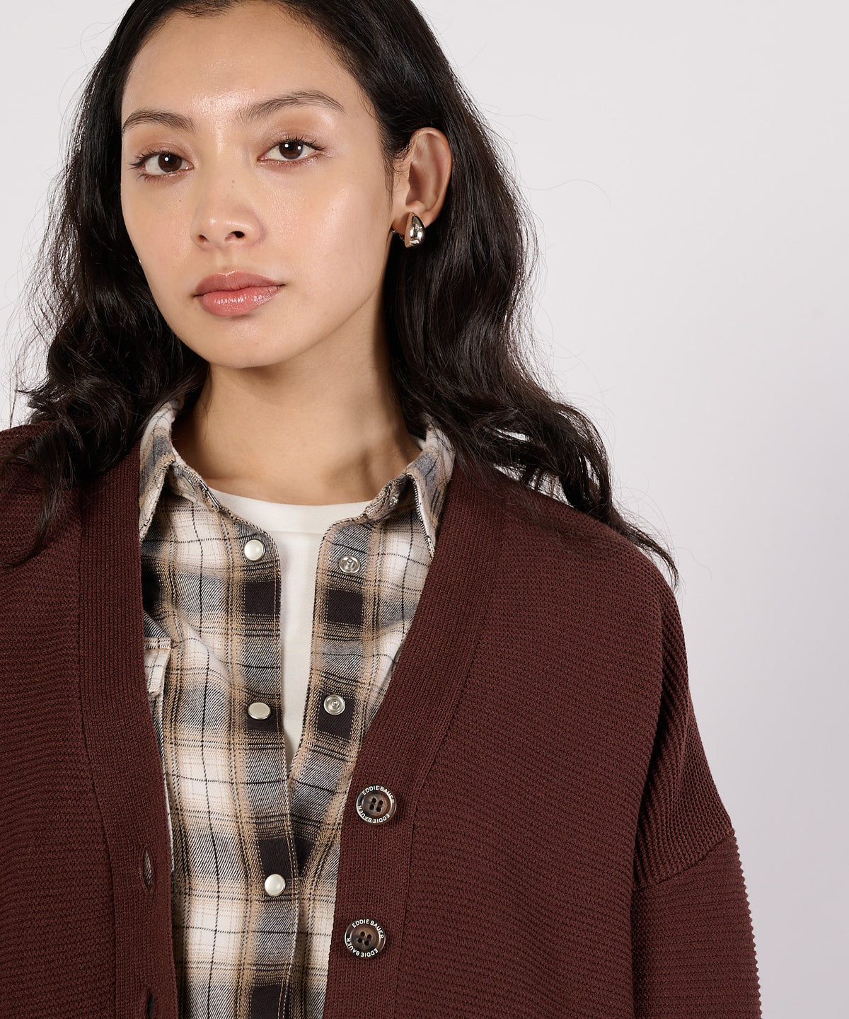【通常配送】ガーターVネックカーディガン/GARTER V NECK CARDIGAN