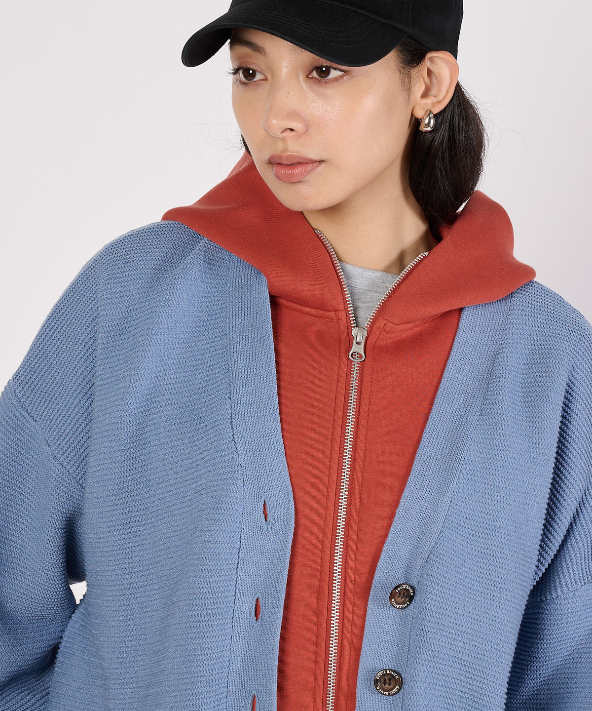 【通常配送】ガーターVネックカーディガン/GARTER V NECK CARDIGAN