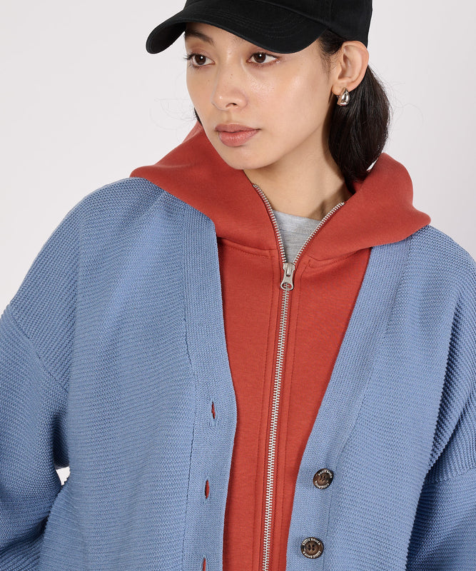 【通常配送】ガーターVネックカーディガン/GARTER V NECK CARDIGAN