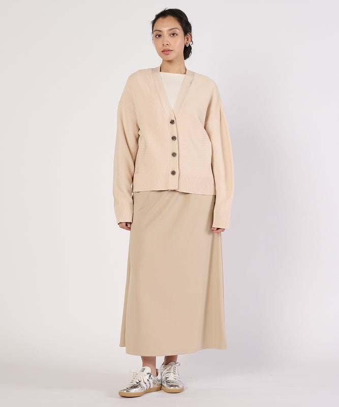 【通常配送】ガーターVネックカーディガン/GARTER V NECK CARDIGAN