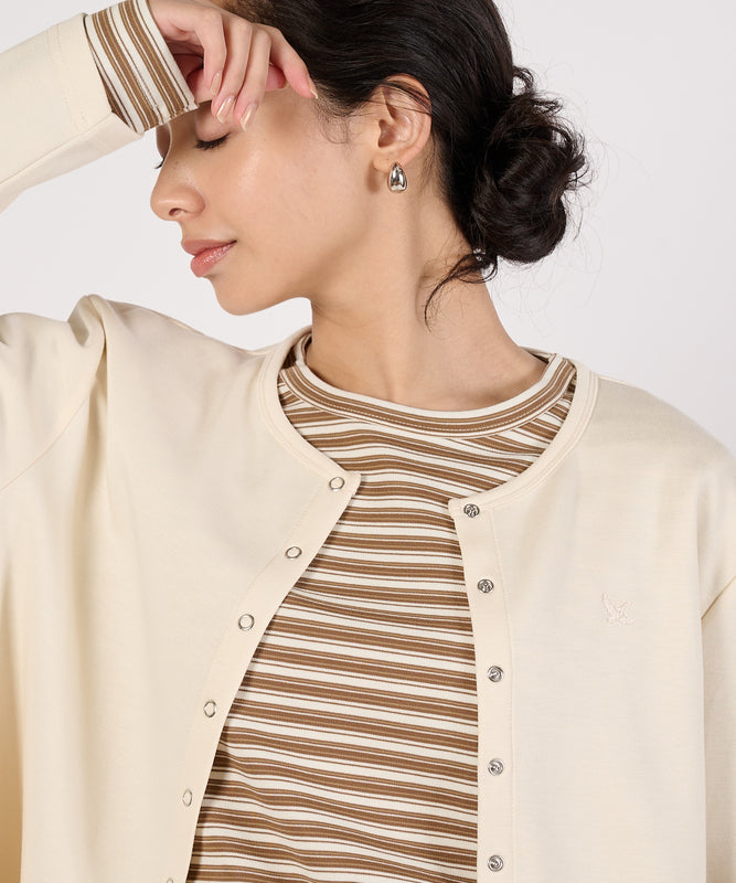 スナップカーディガン/SNAP CARDIGAN
