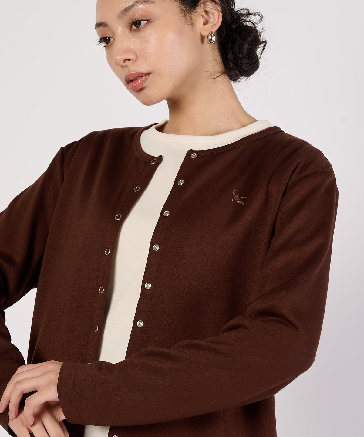 スナップカーディガン/SNAP CARDIGAN